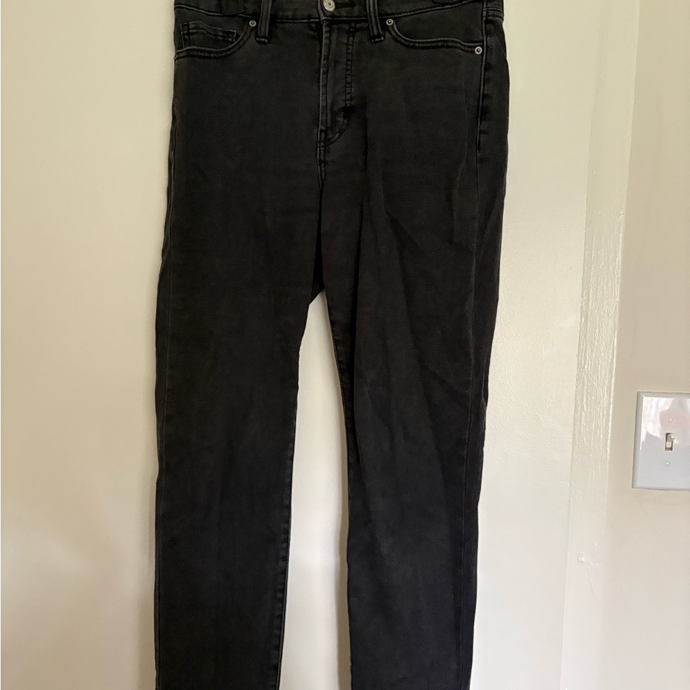 High-Rise O.G. Straight Black Jeans